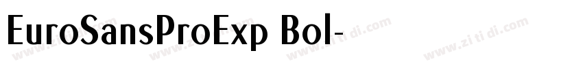 EuroSansProExp Bol字体转换